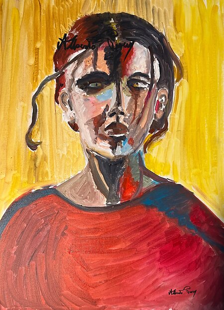 New work. Portrait of a stranger