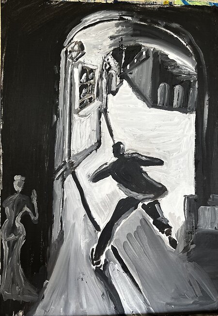 New work. The ghost and a fugitive 
